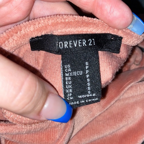 pink velvet forever 21 top - Picture 2 of 3